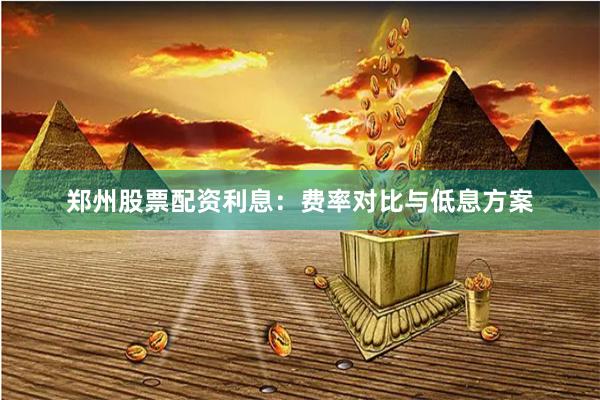 郑州股票配资利息：费率对比与低息方案